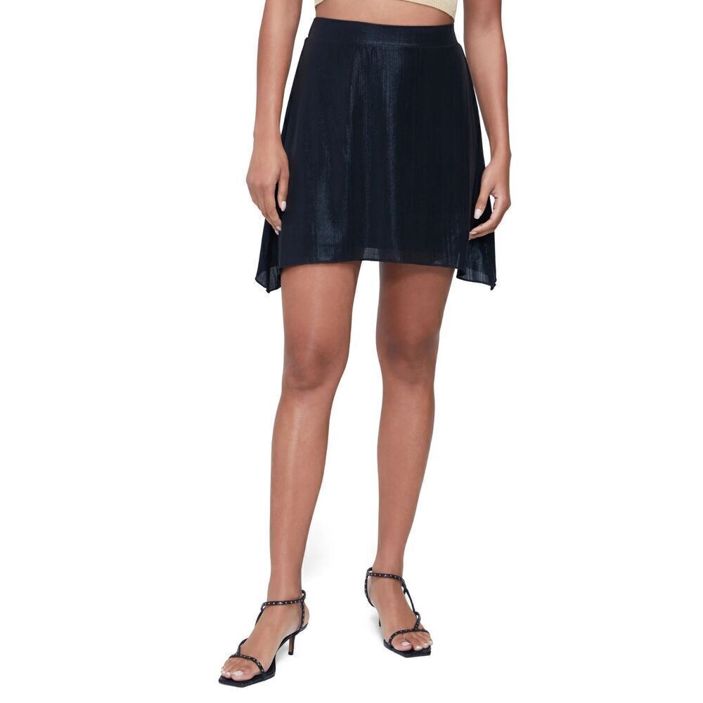 Wildfox Amarilla Sharkbite Hem Skirt Black Size X-Large